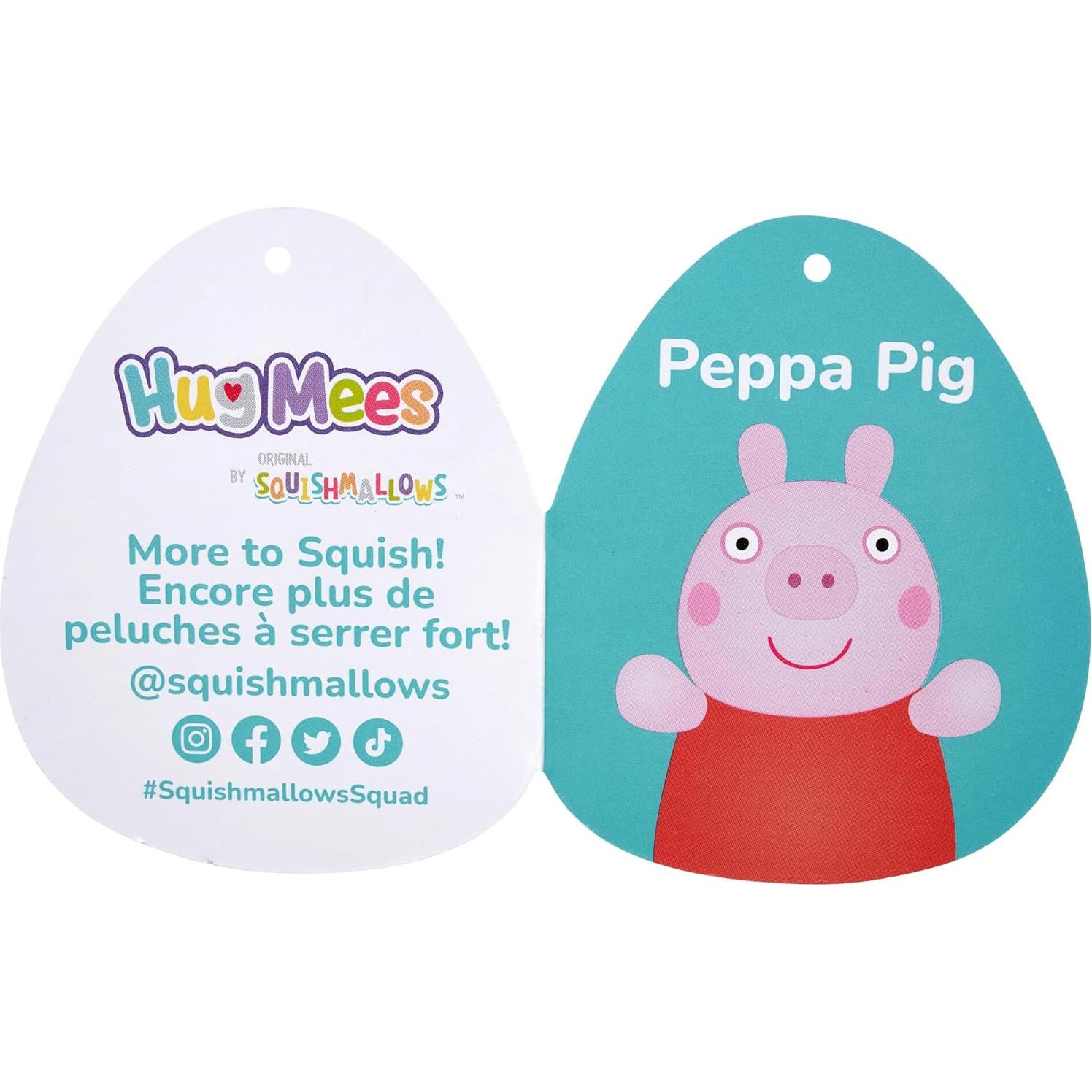Peluche Squishmallows Peppa Pig 25 cm HugMees Oficial