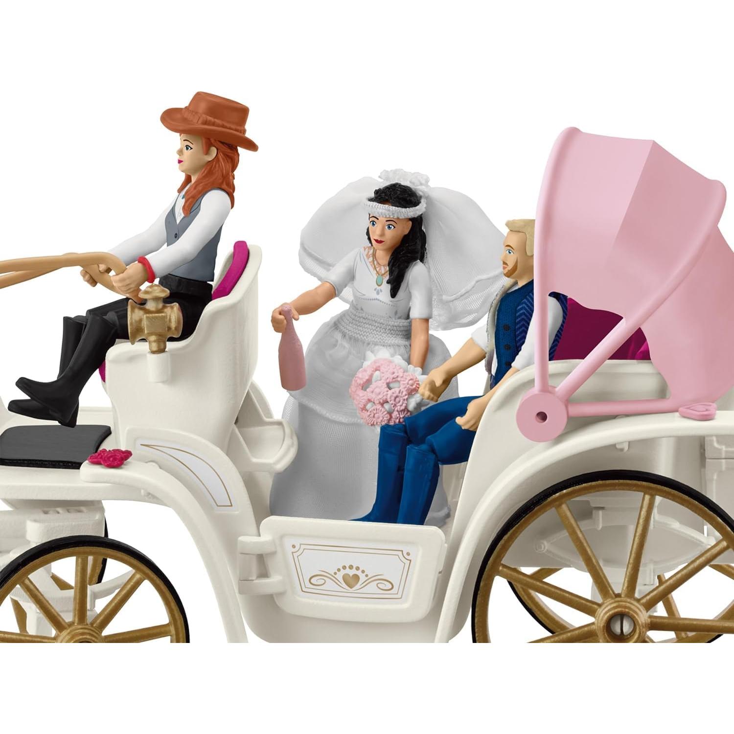 Carroza de Boda Schleich con Novios y Caballo Lipizzaner