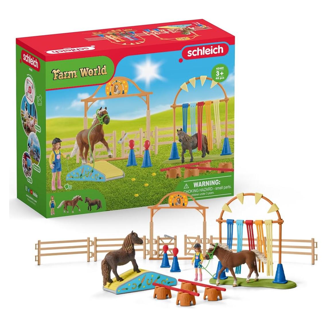 Juego de Agilidad de Pony Schleich - 41 Piezas para Niños 3+