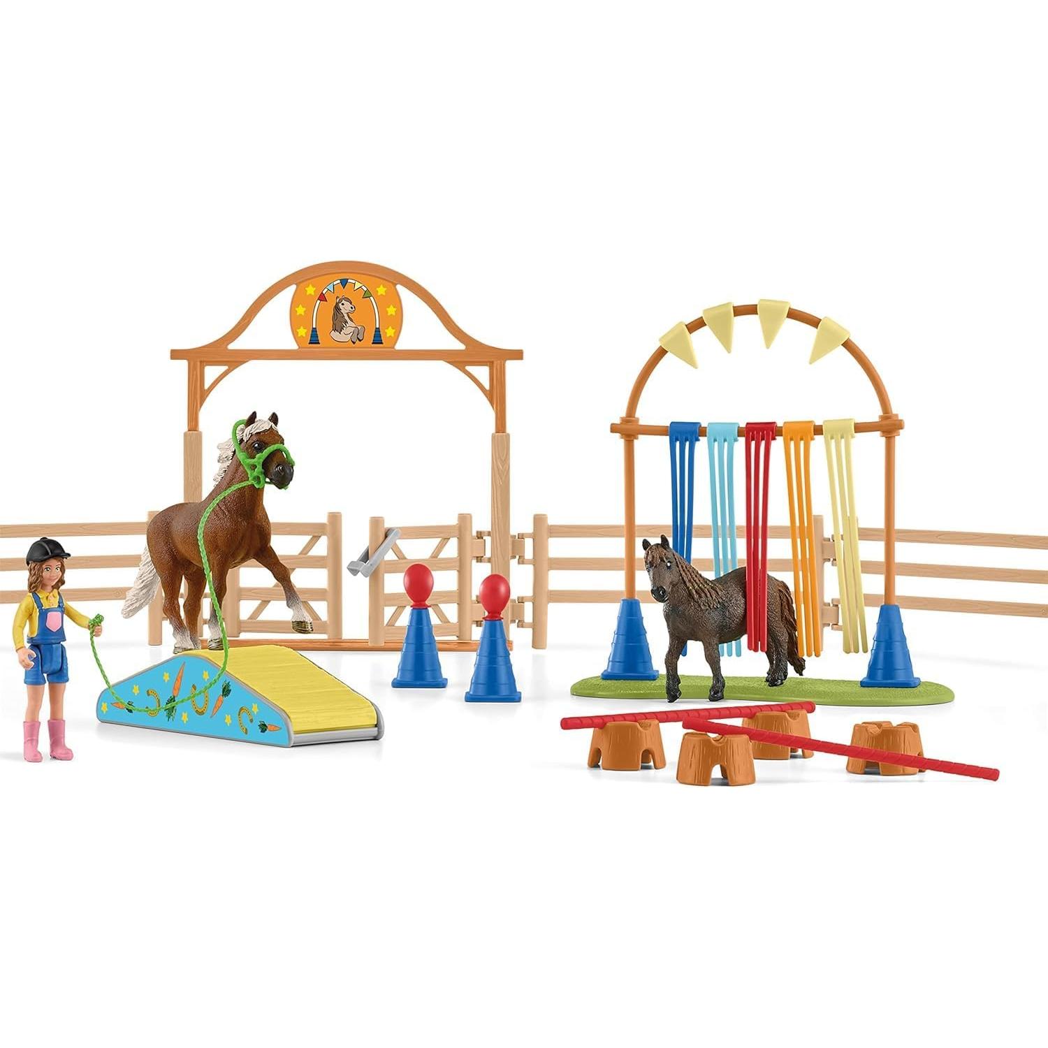 Juego de Agilidad de Pony Schleich - 41 Piezas para Niños 3+
