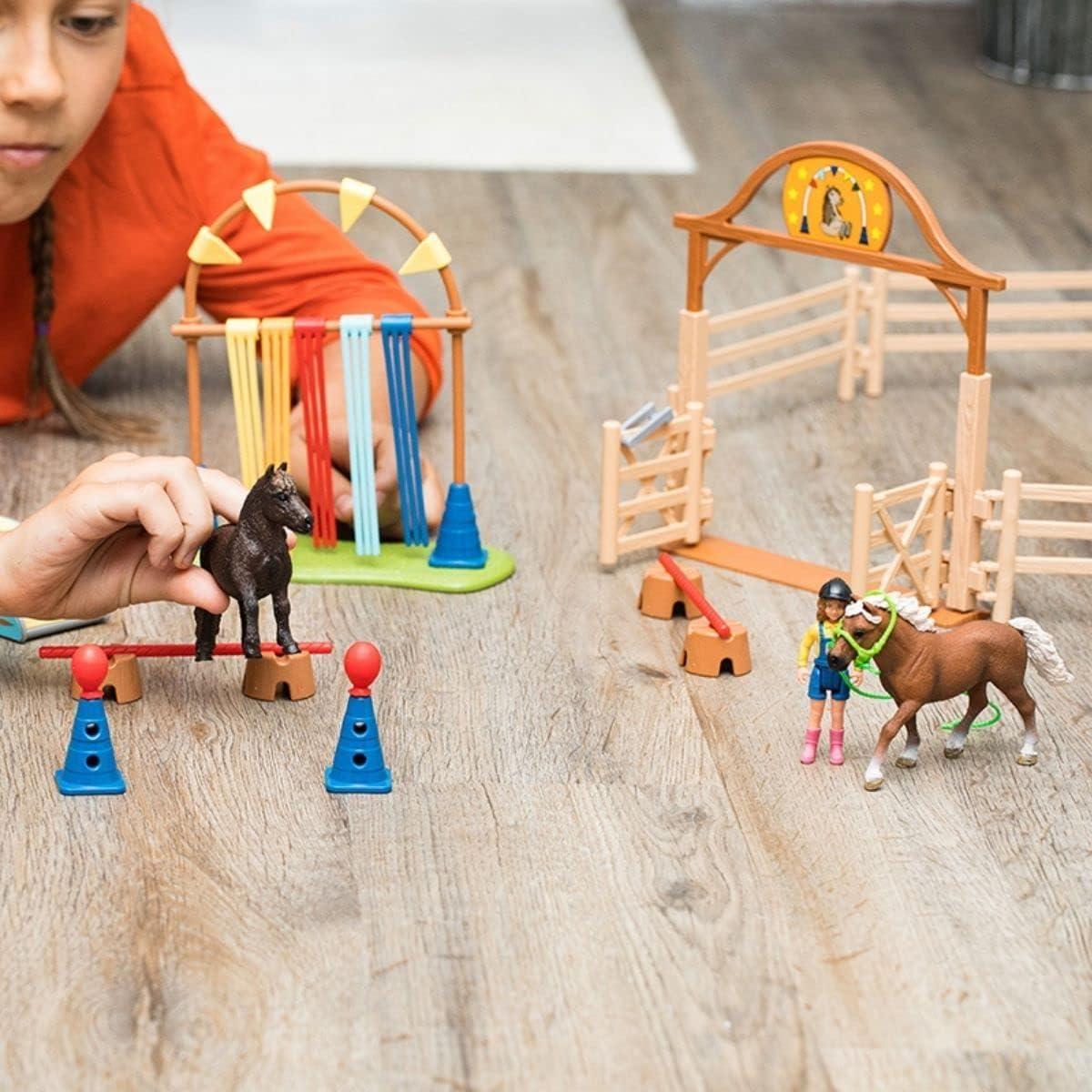 Juego de Agilidad de Pony Schleich - 41 Piezas para Niños 3+