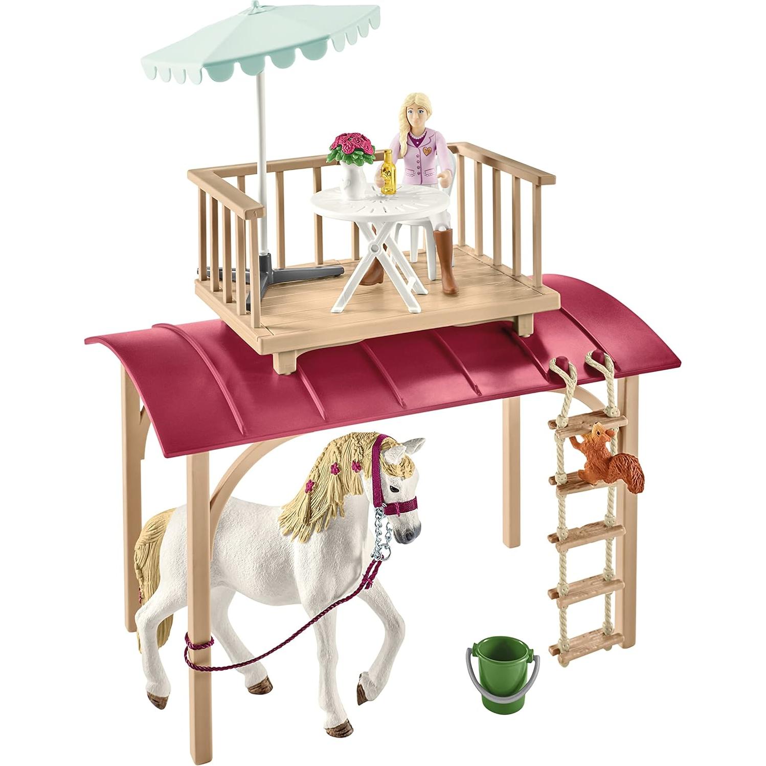 Juego de Caballos Schleich Horse Club 95 Piezas con Caravana