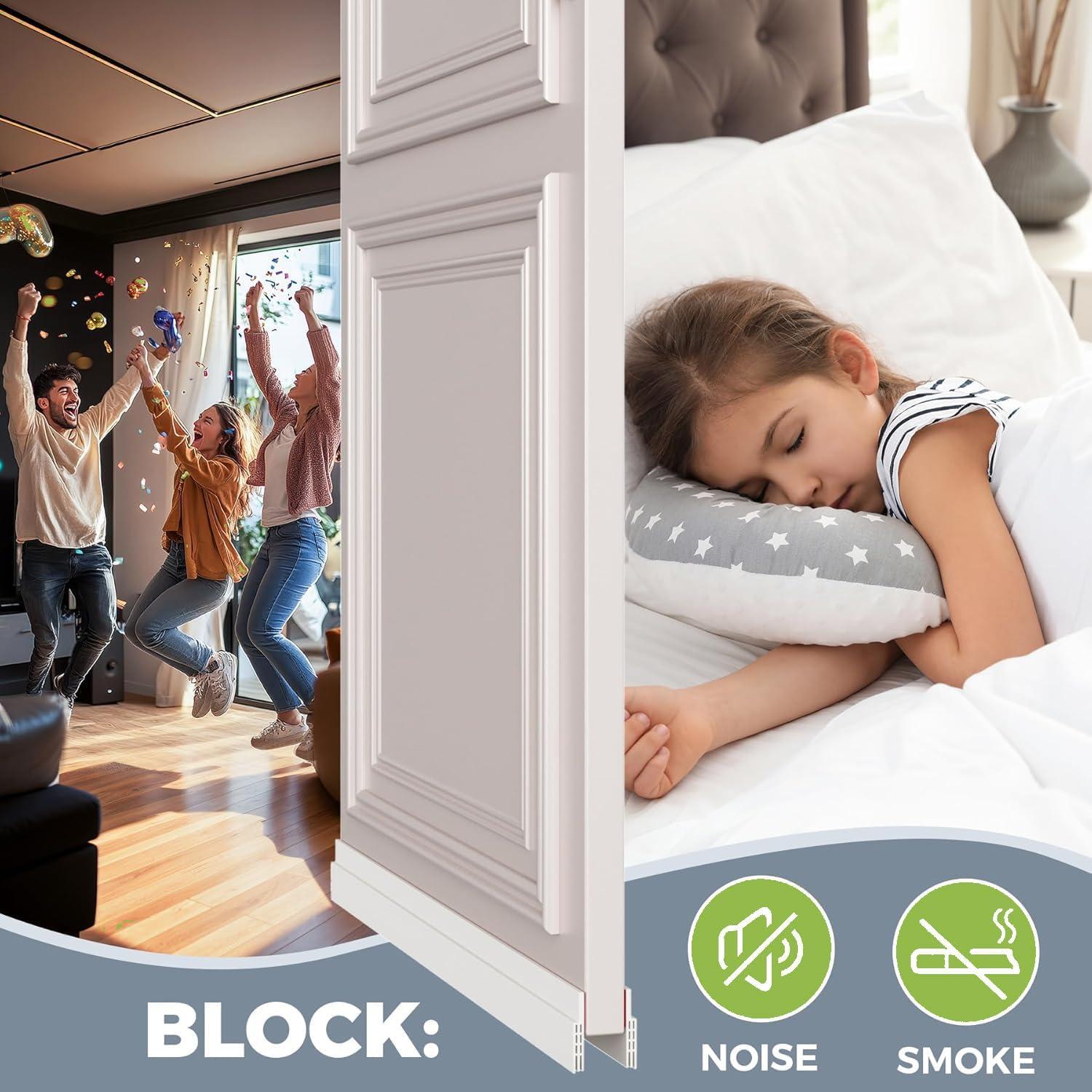 2 Tapones para Corrientes de Aire DINGLIAN 5.08cm x 99.06cm Negro