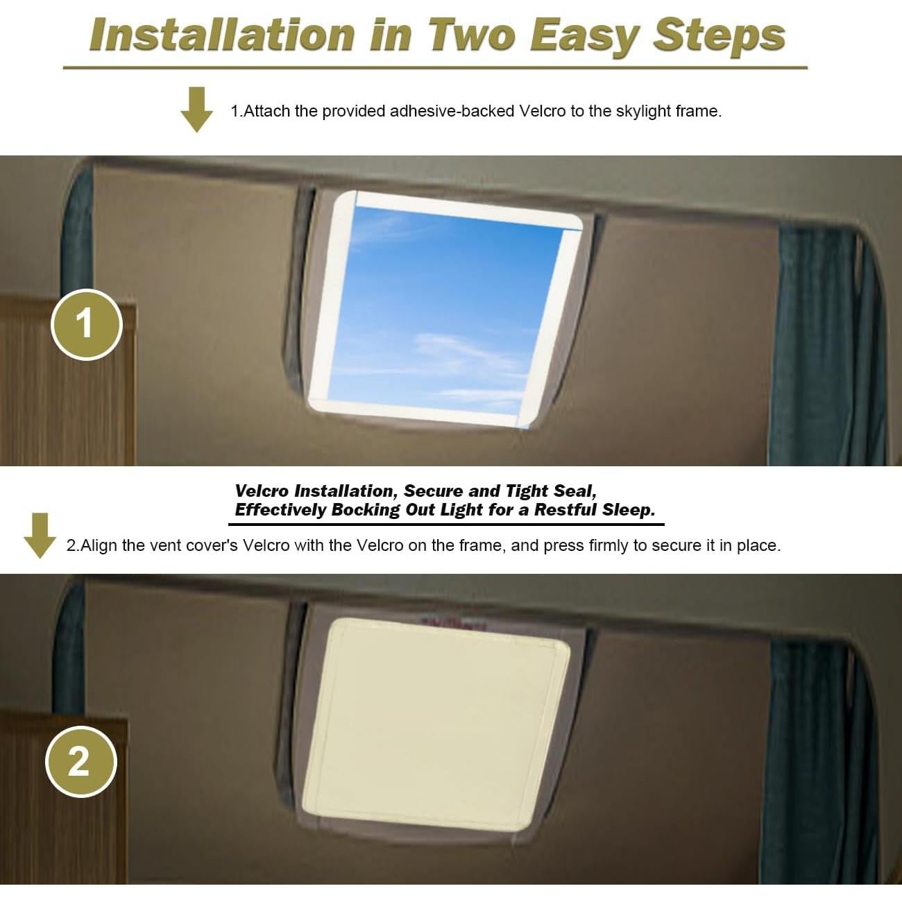 Cubierta Aislante para Ventana RV Safoner 40.64x40.64 cm Beige