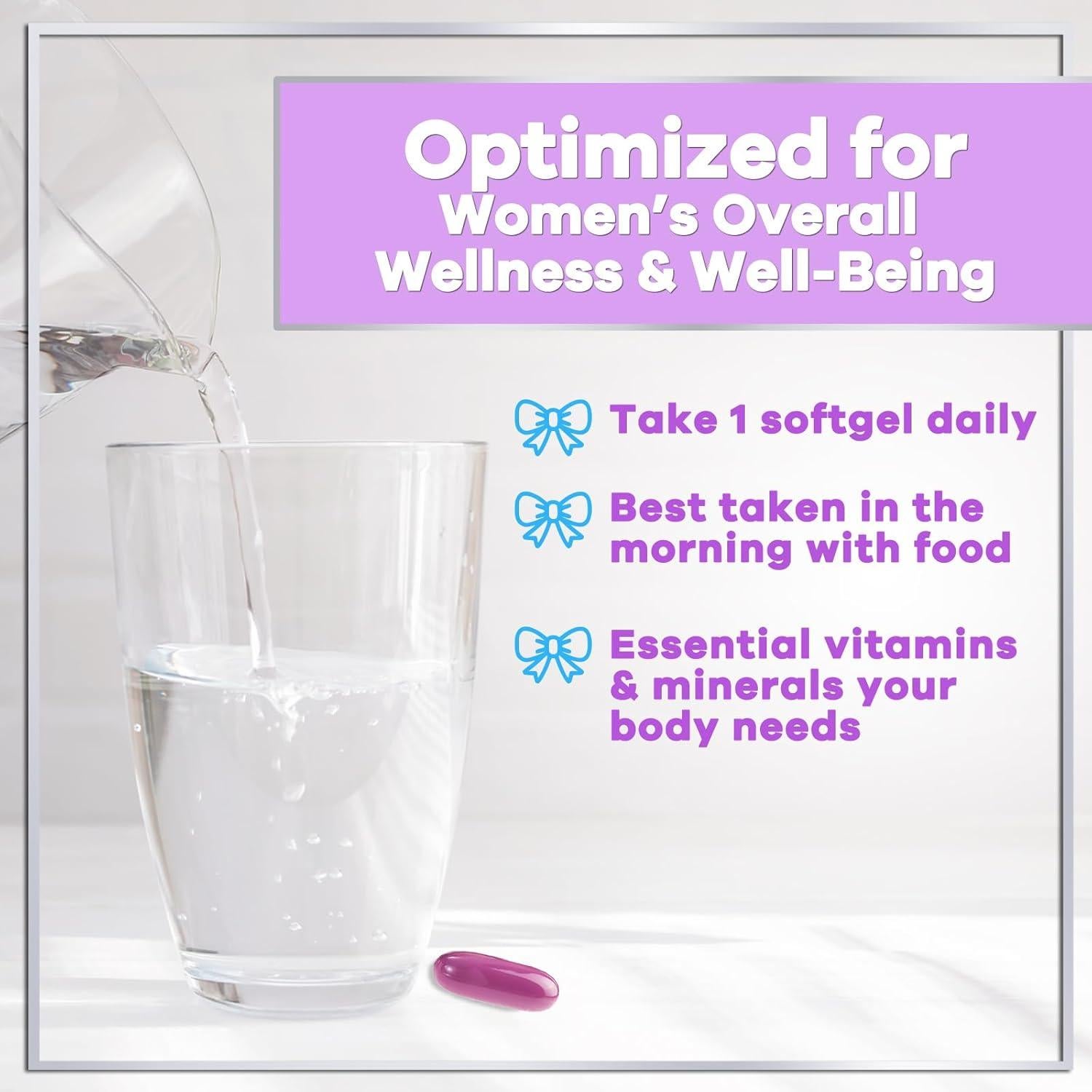 Multivitamina para Mujeres Hello Lovely! 60 Gelatinas con Biotina y Vitaminas