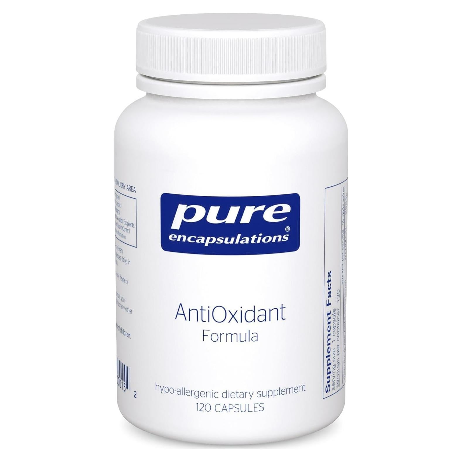 Fórmula Antioxidante Pure Encapsulations 120 Cápsulas