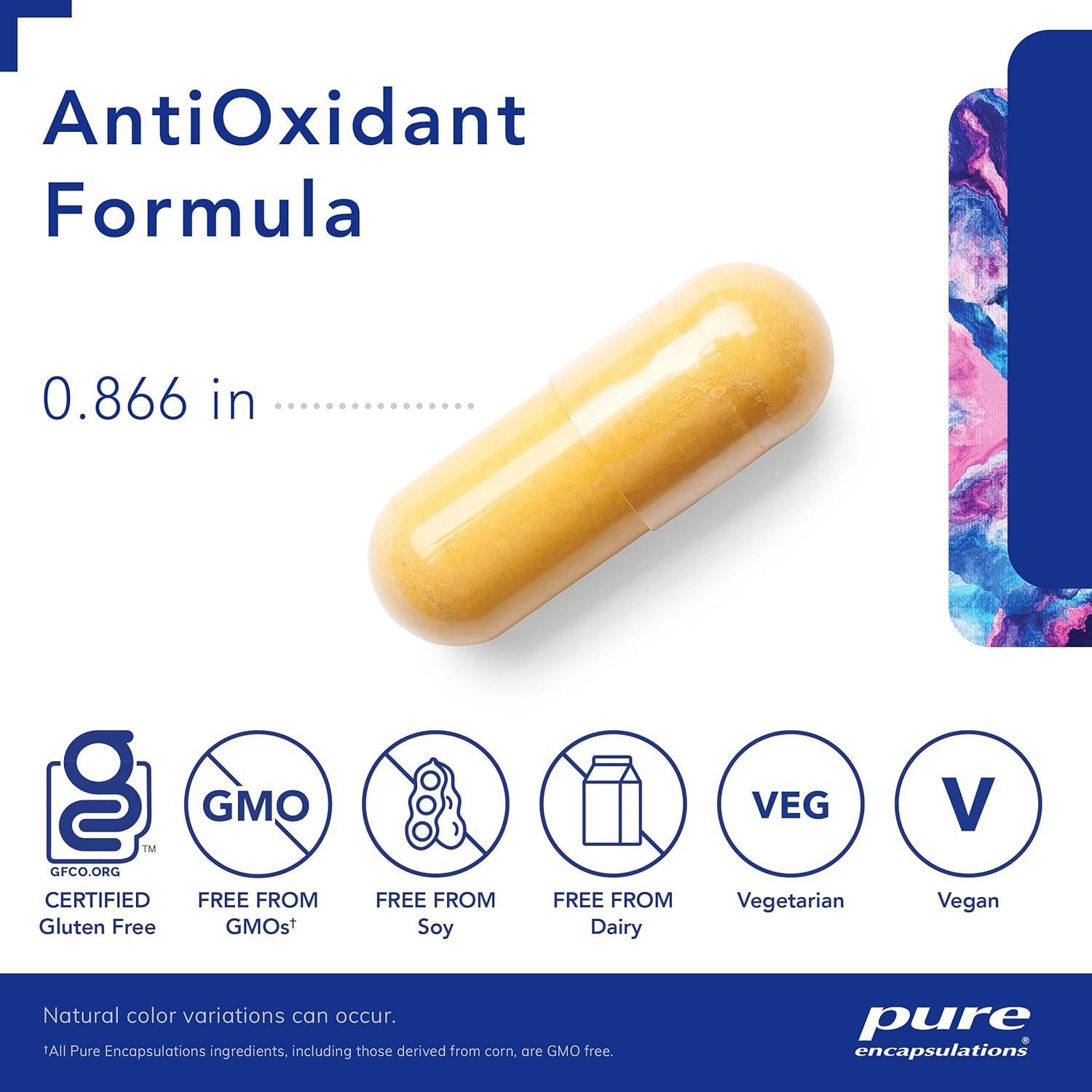 Fórmula Antioxidante Pure Encapsulations 120 Cápsulas