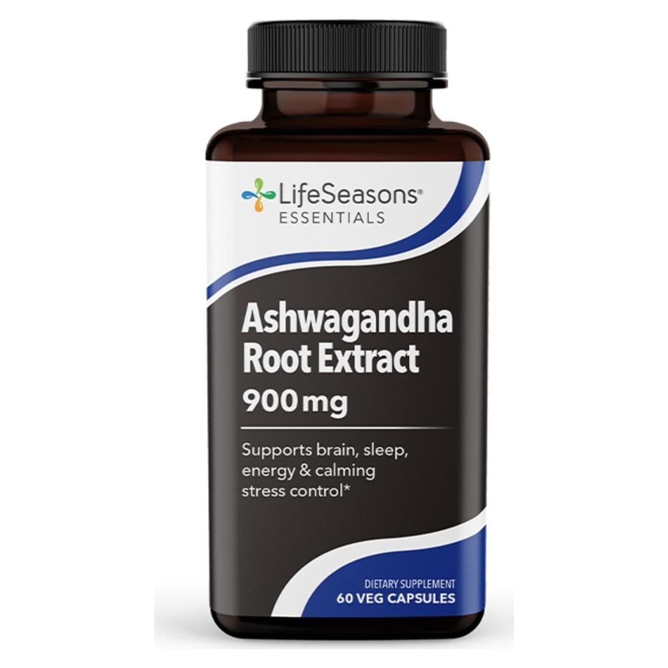Suplemento Ashwagandha LifeSeasons 900mg - 60 Cápsulas
