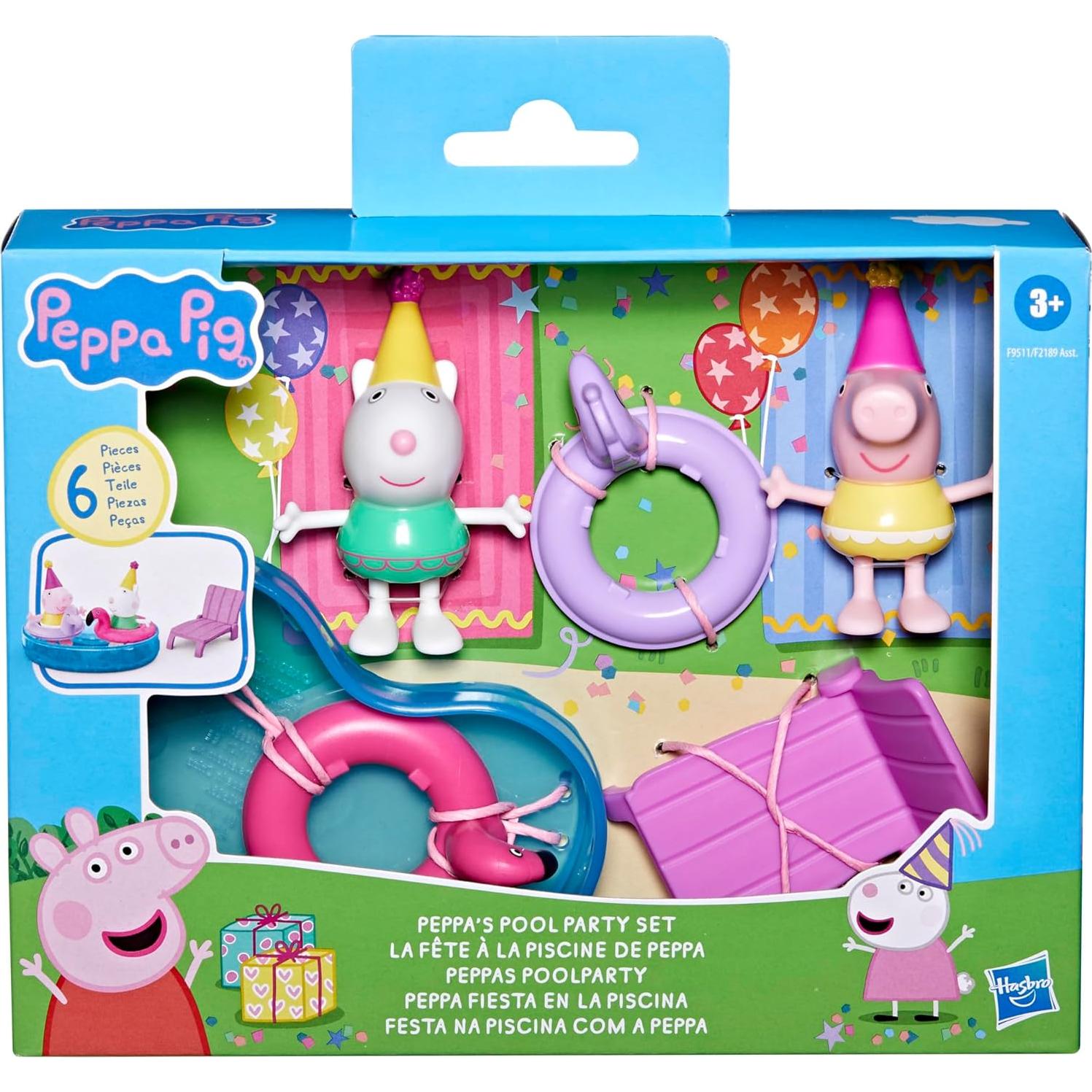 Set de Juego Peppa Pig Fiesta en la Piscina 6 Piezas