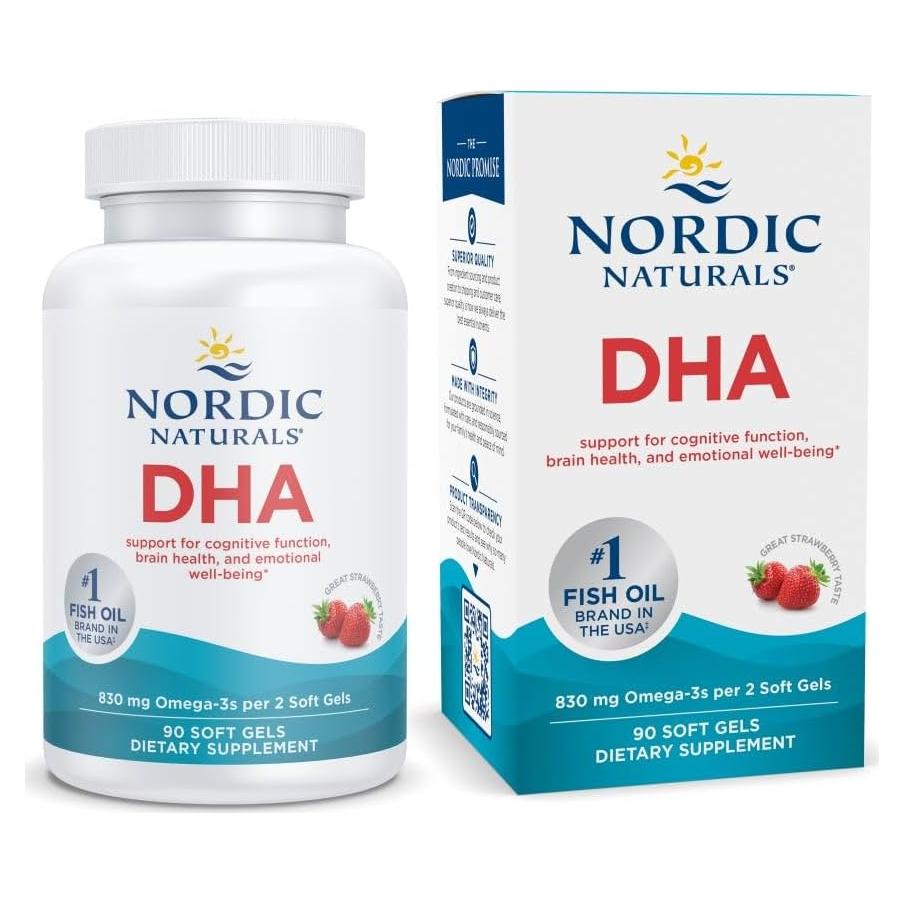 Suplemento Omega-3 DHA Nordic Naturals 90 Geles Blandos 830 mg