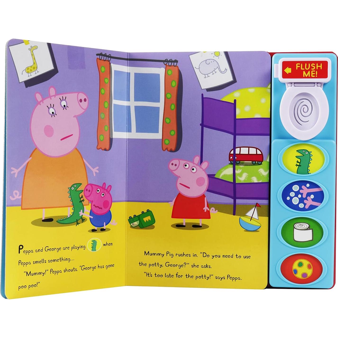 Peppa Pig – Let’s Go Potty! Interactive 5-Button Potty Training Sound Book – PI Kids