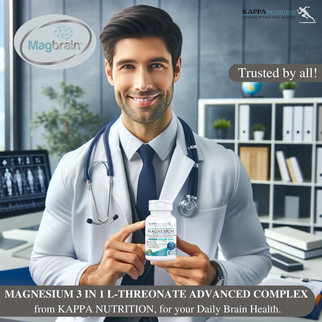 Kappa Nutrition Magbrain L-Treonato 60 Cápsulas 420 mg Magnesio