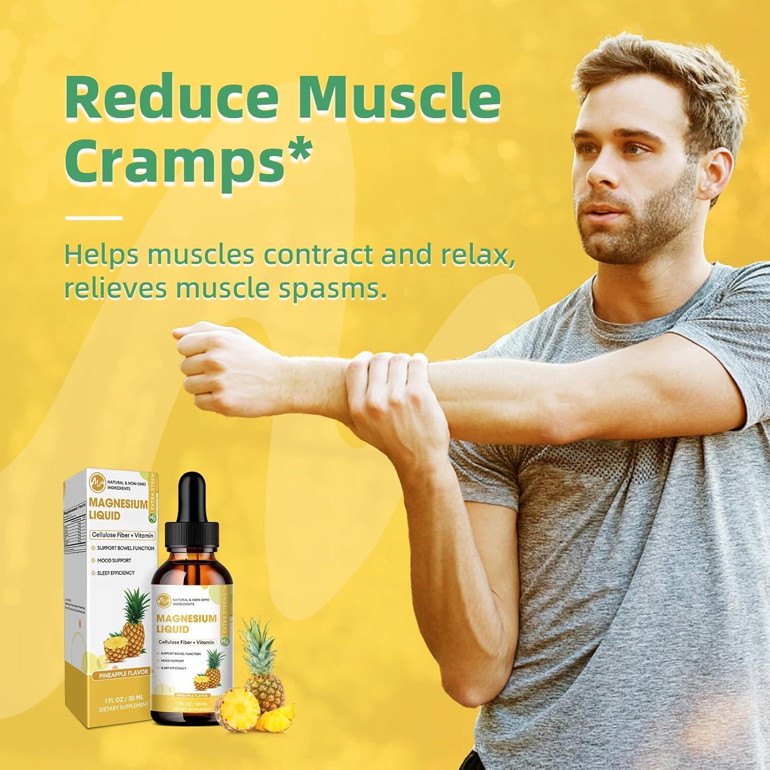 Suplemento de Magnesio Líquido M inch 2 Paquetes 30ml Sabor Piña