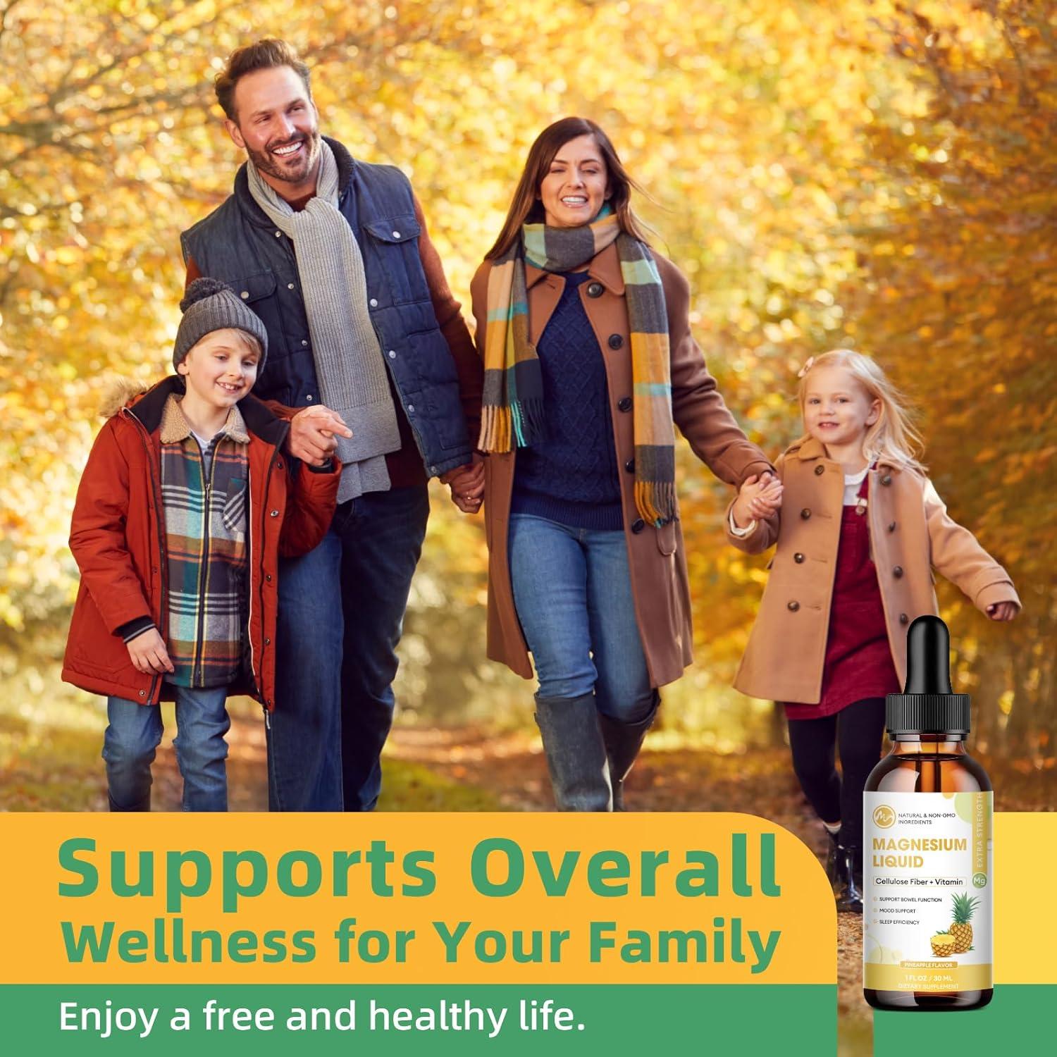 Suplemento de Magnesio Líquido M inch 2 Paquetes 30ml Sabor Piña