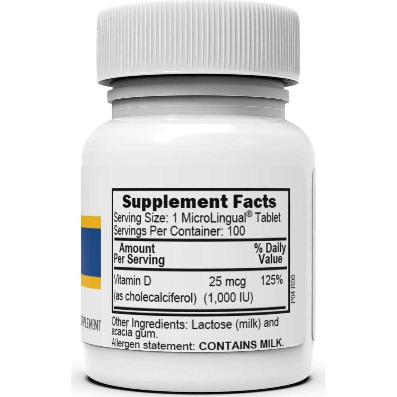 Vitamina D3 1000 UI Superior Source - 100 Tabletas Sublinguales