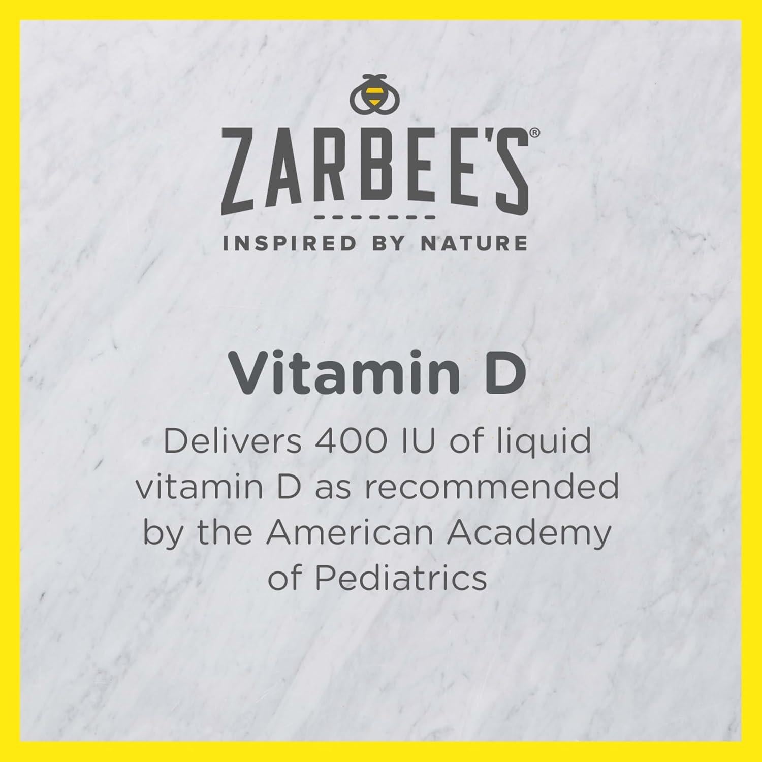 Gotas de Vitamina D Zarbee para Bebés 400 UI 13.93 ml