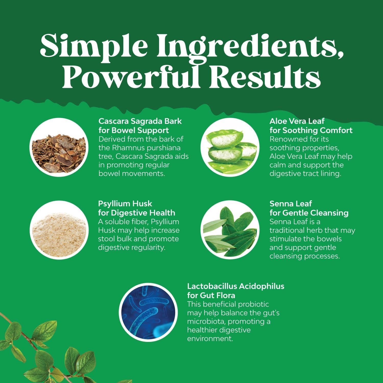 Cápsulas Laxantes Herbales Natures Craft 60 Ct - Probioticos