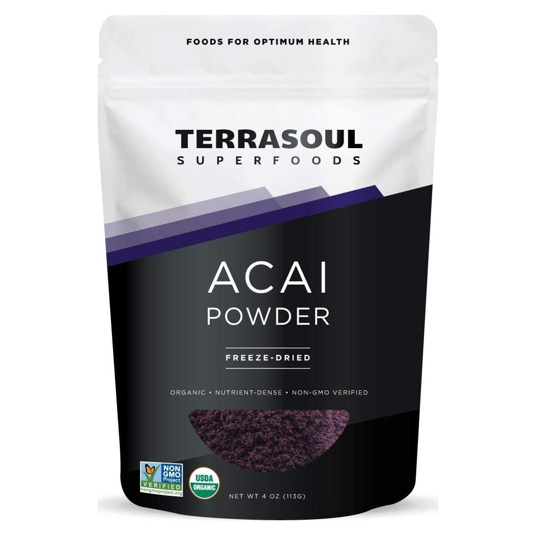 Polvo de Baya de Acai Orgánico Terrasoul 113.4 g Liofilizado