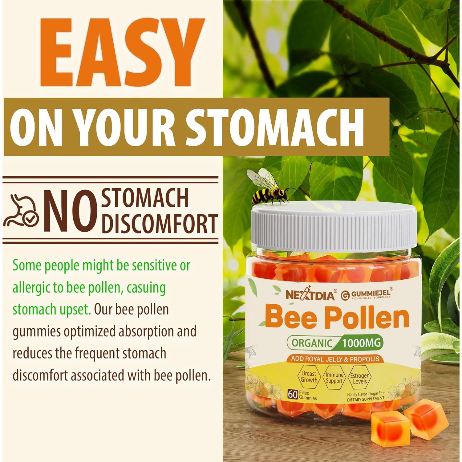 Gominolas de Polen de Abeja Orgánico 1000mg NextDia