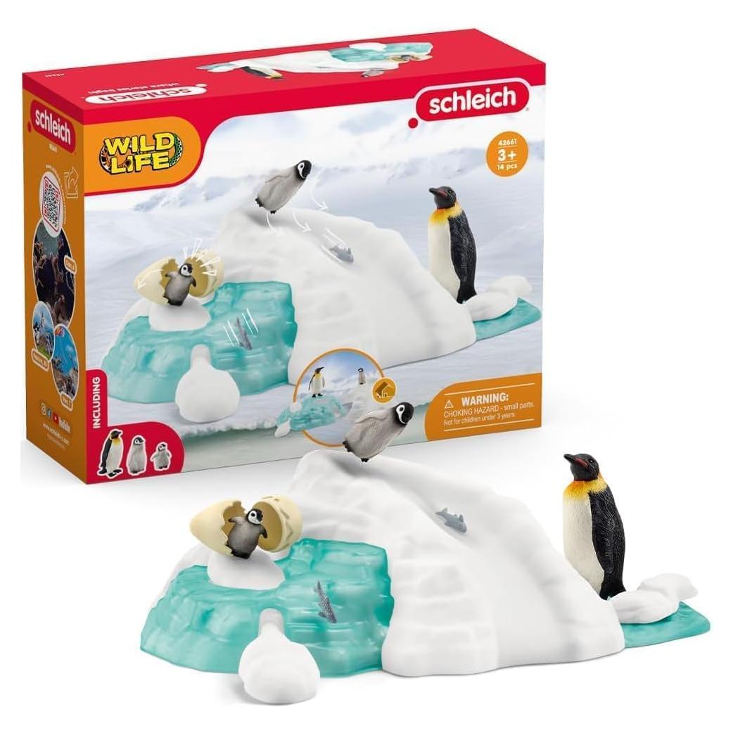 Pingüinos de Diversión Familiar Schleich 24.5x8.3 cm
