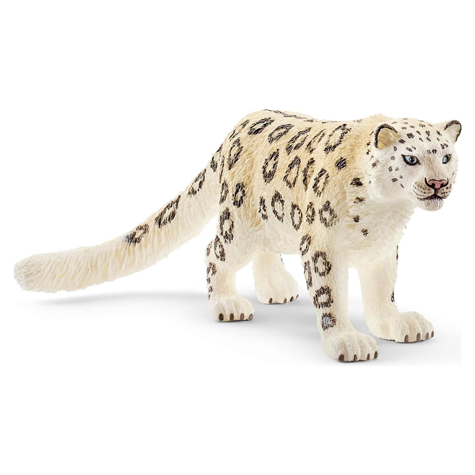 Figurita Leopardo de Nieve Schleich 10x10x4 cm Juguete Educativo