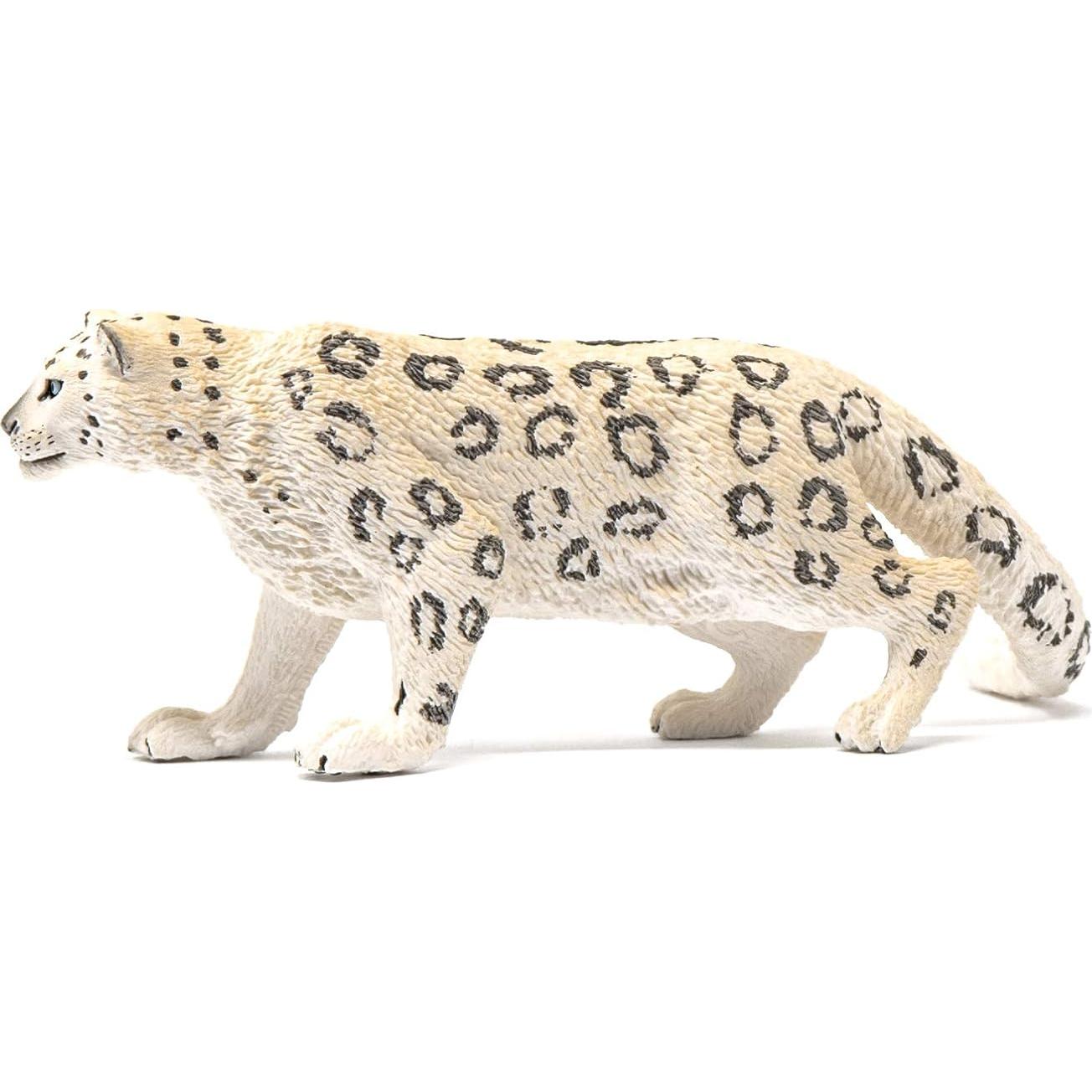 Figurita Leopardo de Nieve Schleich 10x10x4 cm Juguete Educativo