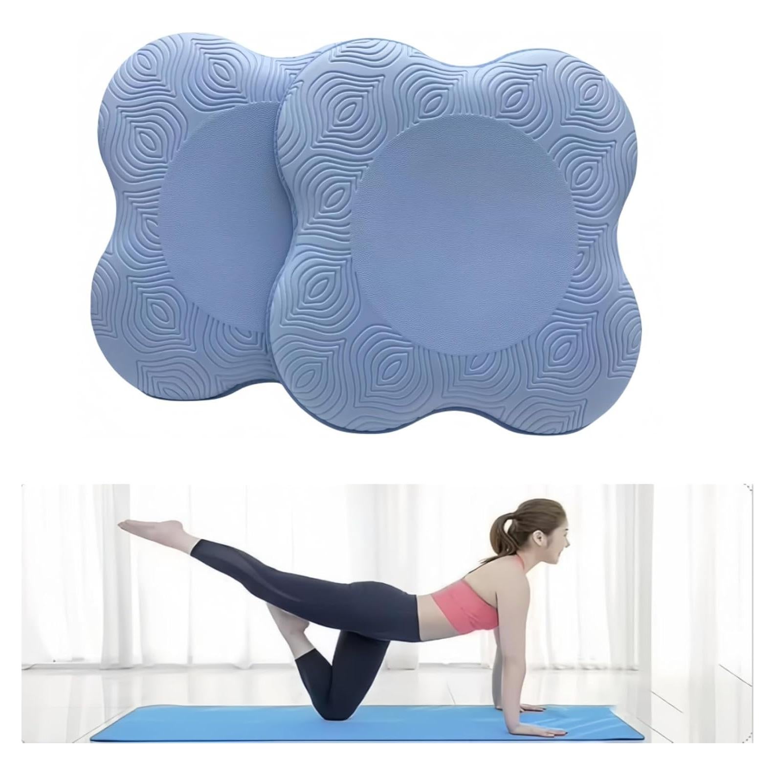Protectores de Rodillas Kenhihi para Yoga - Juego de 2 Azul