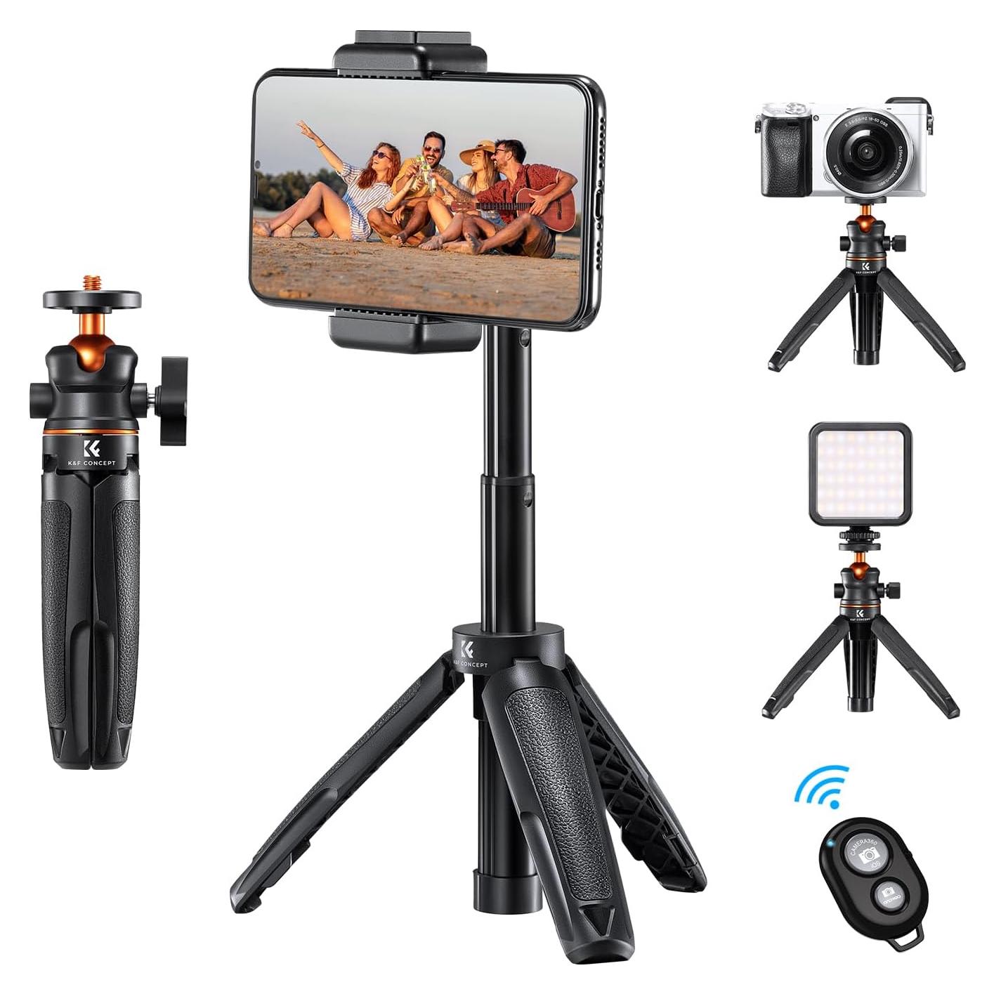 Trípode Mini K&F Concept KF09.128V1 para Smartphone Negro