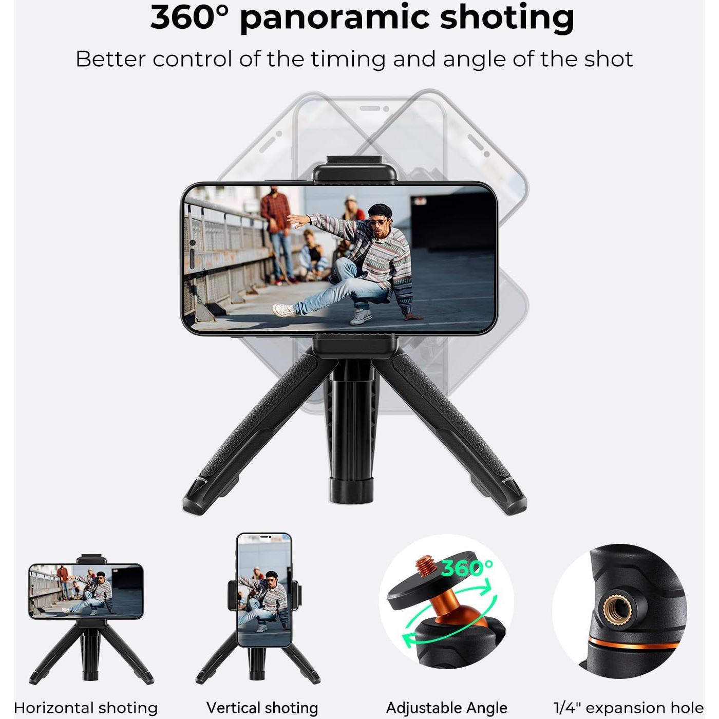 Trípode Mini K&F Concept KF09.128V1 para Smartphone Negro