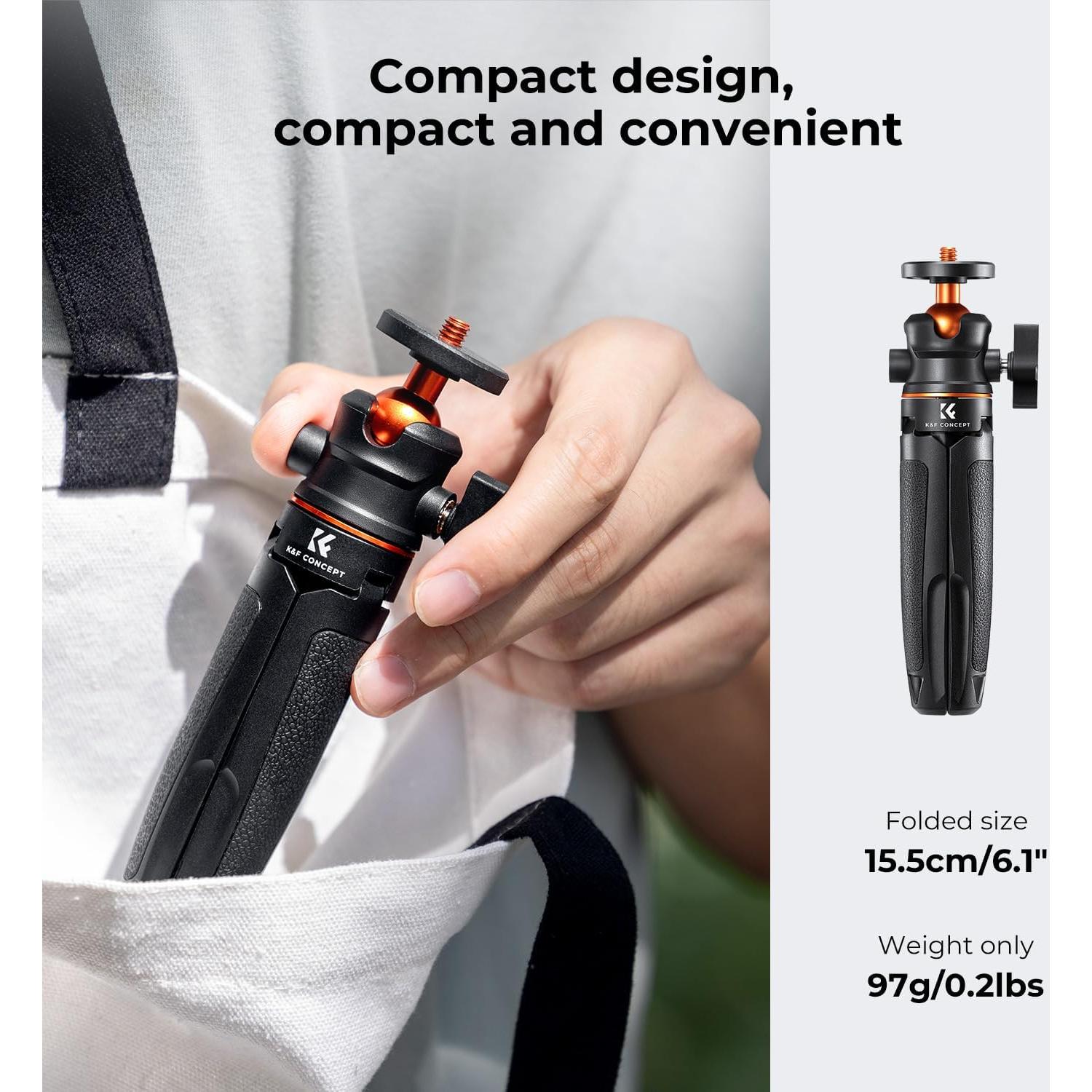 Trípode Mini K&F Concept KF09.128V1 para Smartphone Negro