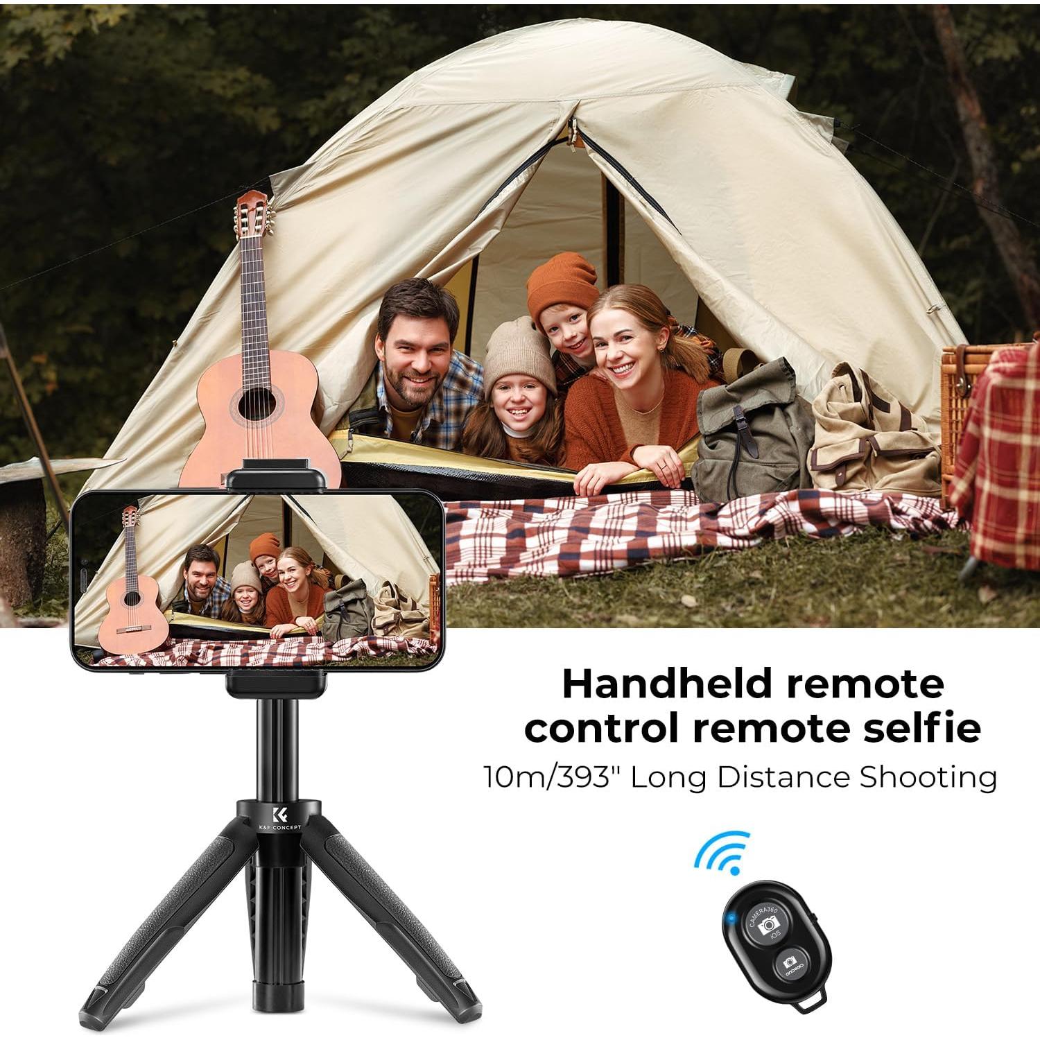 Trípode Mini K&F Concept KF09.128V1 para Smartphone Negro