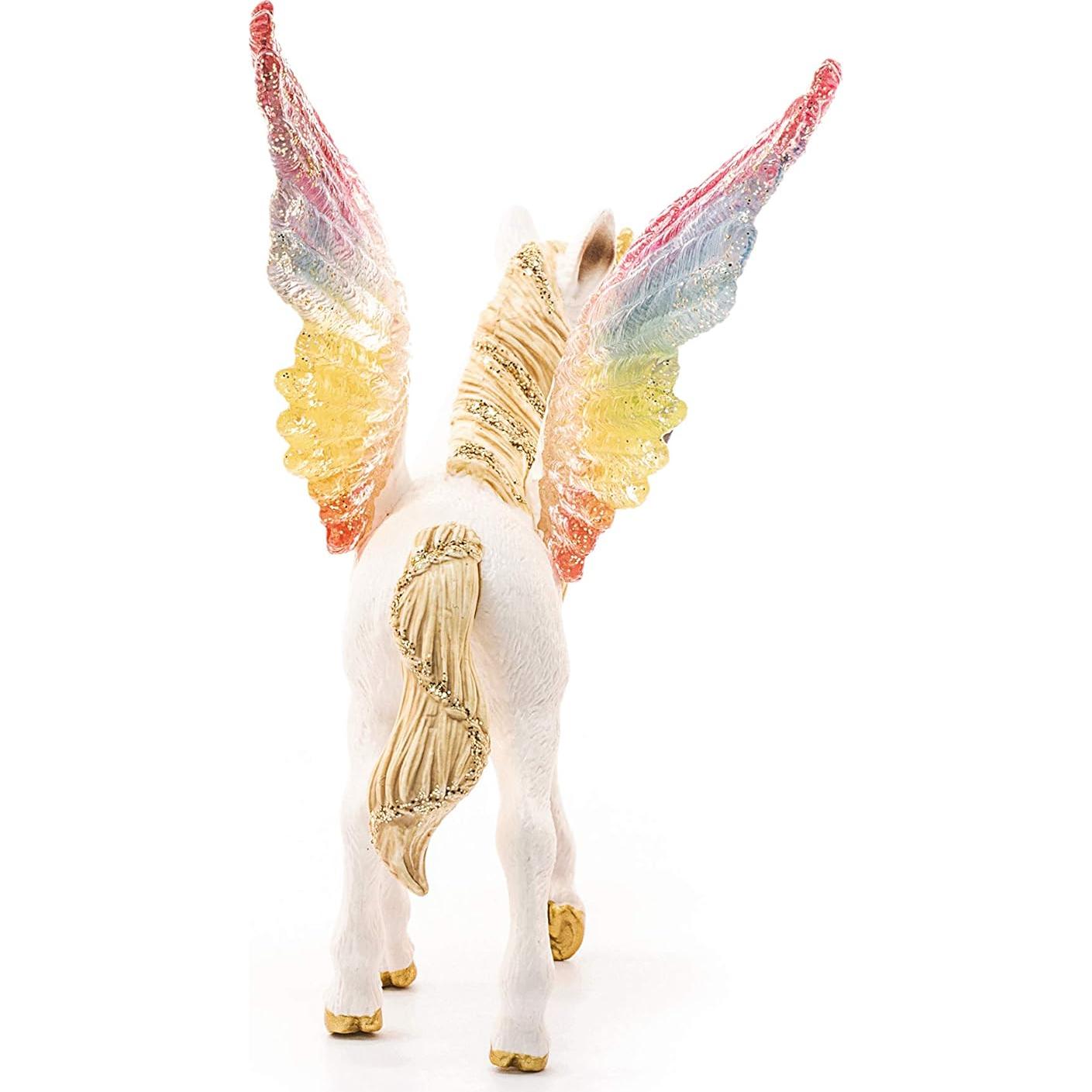 Figura Potro Unicornio Arcoíris Alado Schleich 18 cm