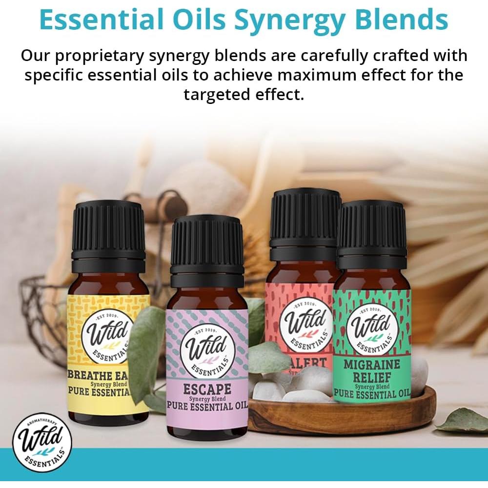 Aceite Esencial Puro Wild Essentials Alerta 10ml - Paquete de 2