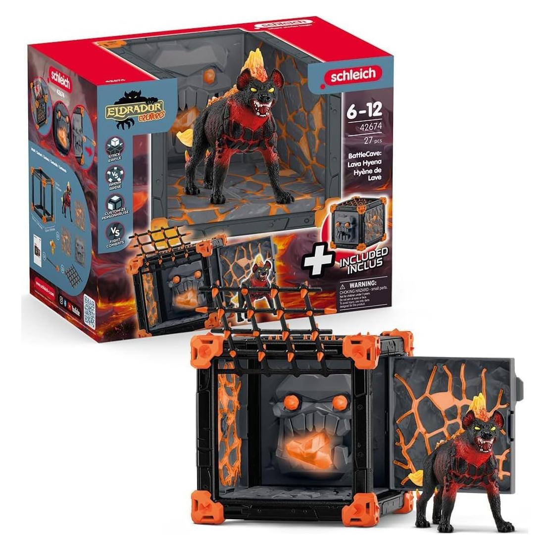 Juguete de Acción Schleich Hiena de Lava BatallaCueva 0.87kg