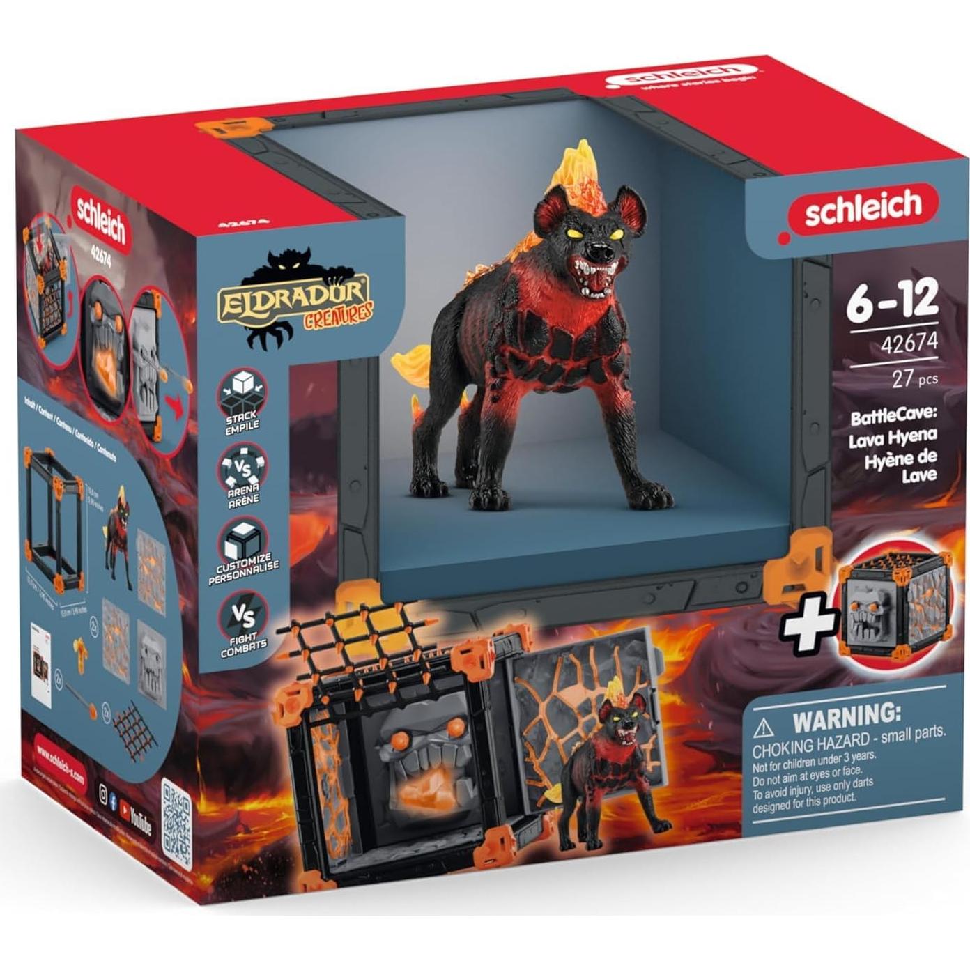 Juguete de Acción Schleich Hiena de Lava BatallaCueva 0.87kg