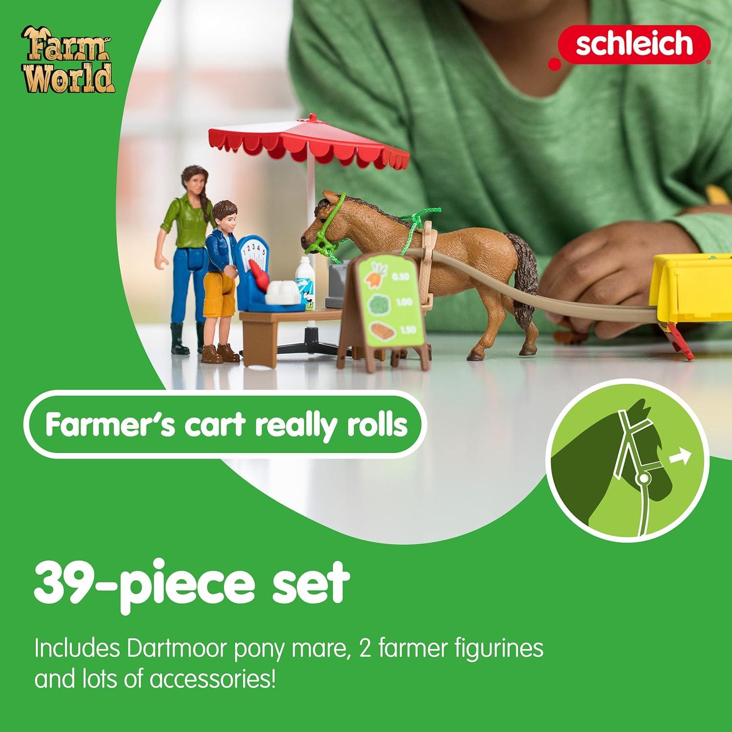 Juego de Granja Móvil Schleich 42528 con Caballo y Muñecos