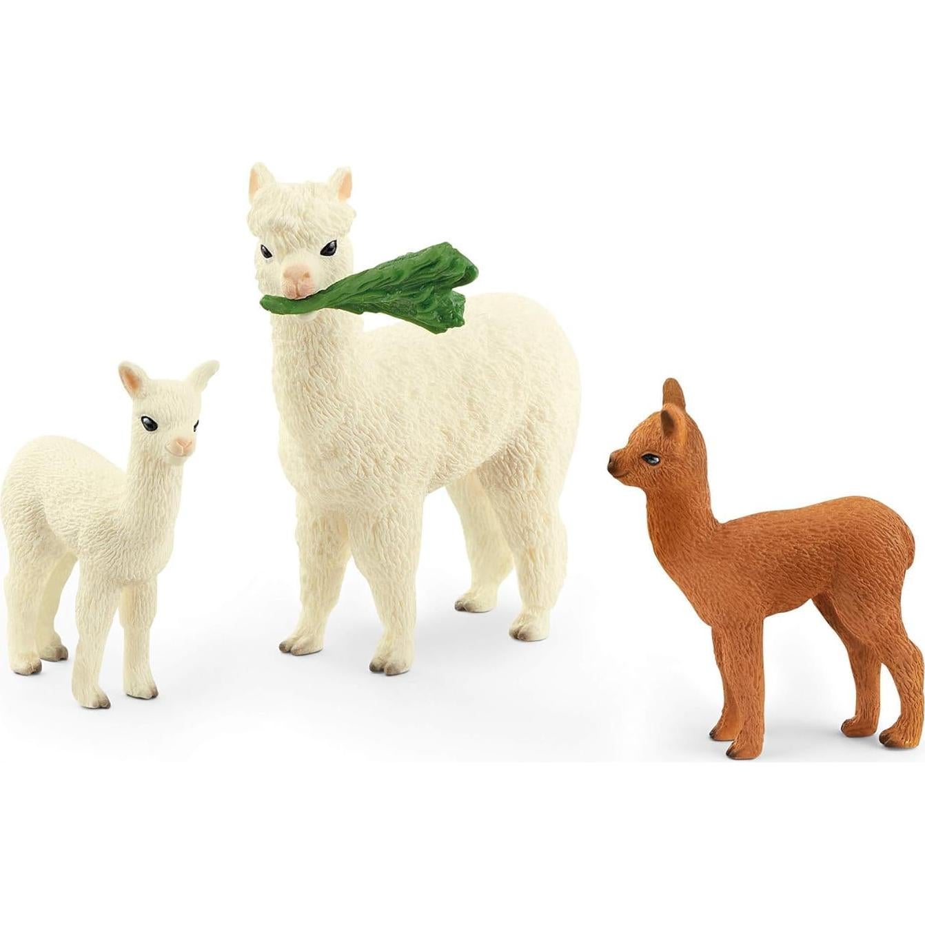 Juego de Alpacas Schleich Farm World 4 Piezas 13.5x5.8 cm