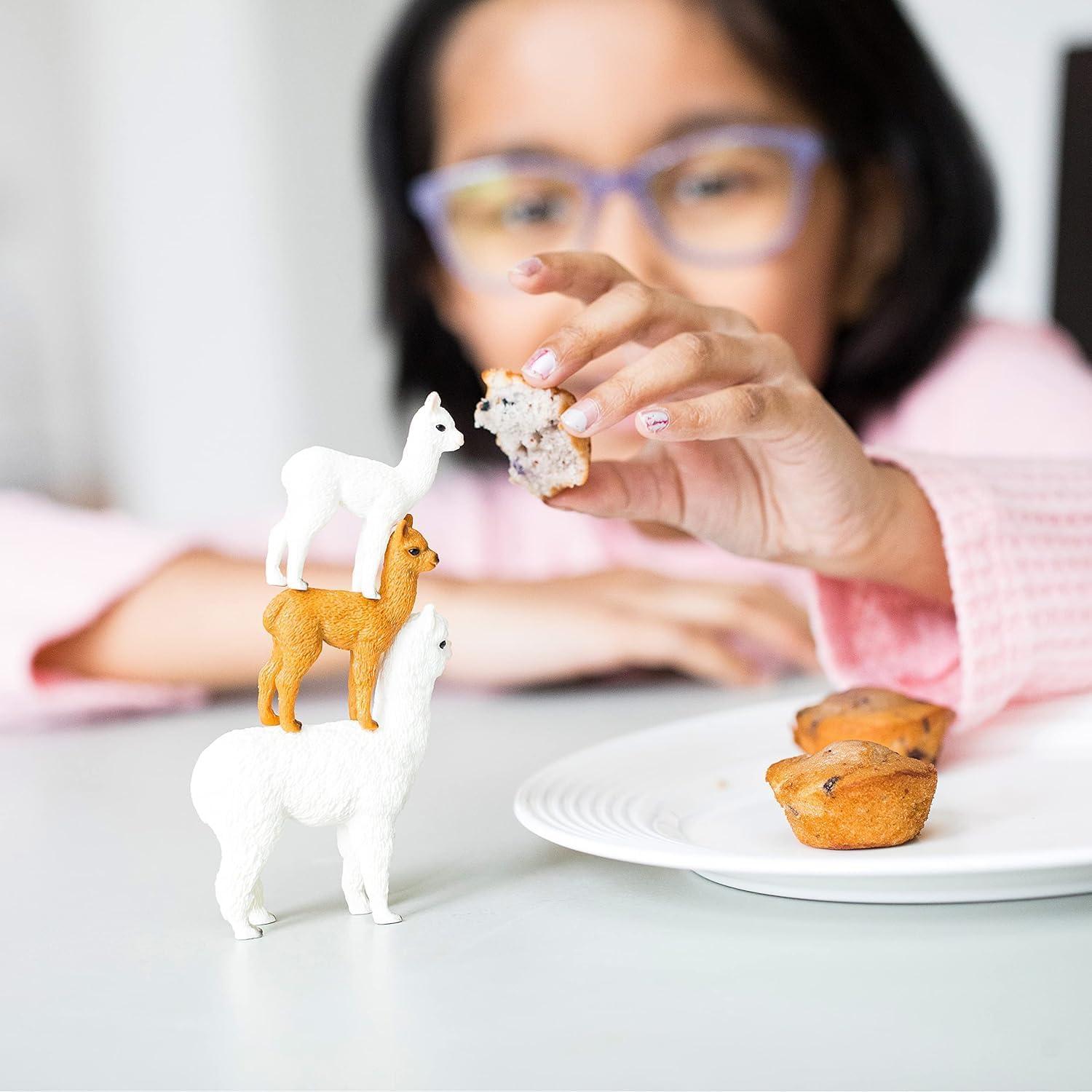 Juego de Alpacas Schleich Farm World 4 Piezas 13.5x5.8 cm