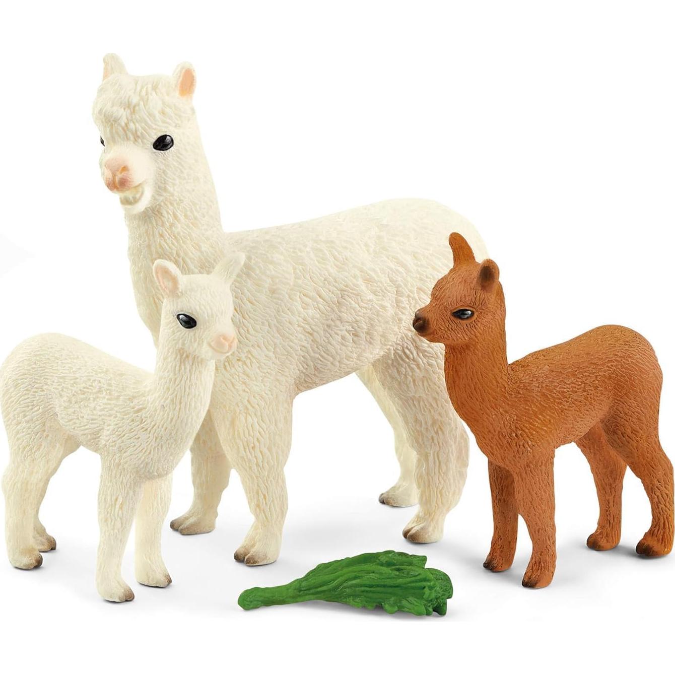 Juego de Alpacas Schleich Farm World 4 Piezas 13.5x5.8 cm
