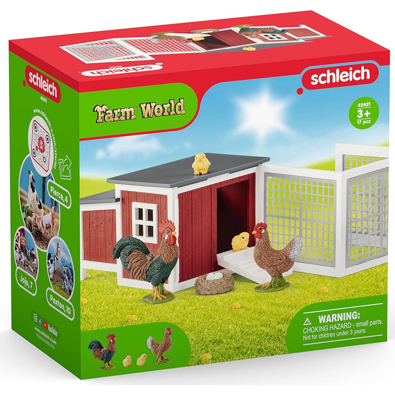 Coop de Gallos Schleich 42421 Juguete Educativo 8 Piezas
