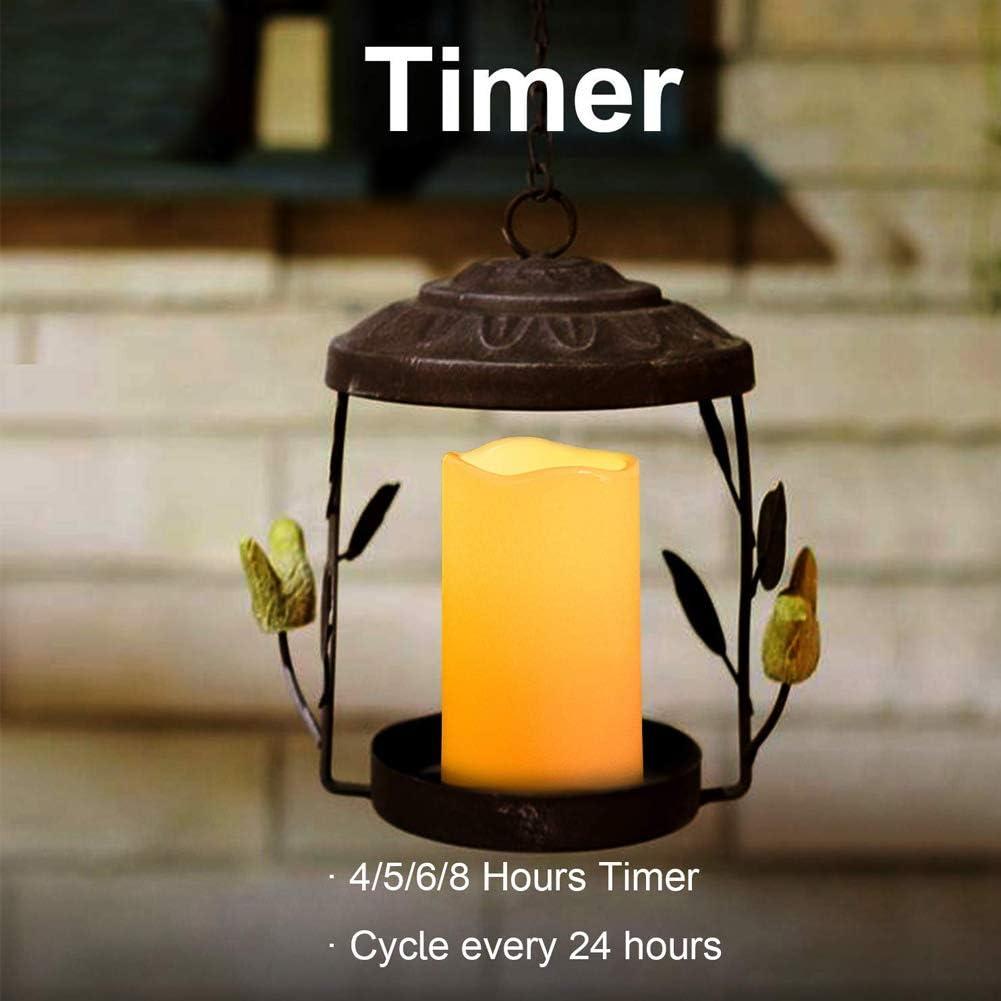 Juego de 6 Velas LED Parpadeantes Salipt - A Prueba de Agua