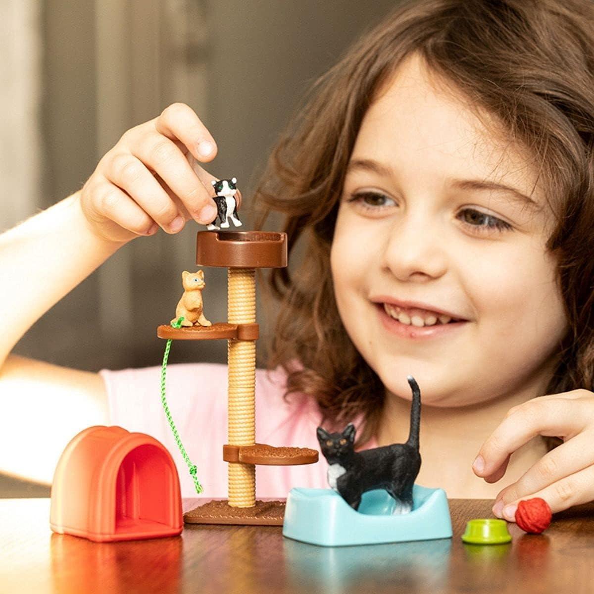 Set de Juego Schleich Gatos y Gatitos 9 Piezas Realistas