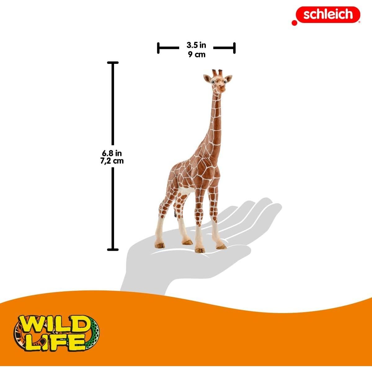 Figura Jirafa Femenina Schleich Wild Life 17.3 cm - Juguete Educativo