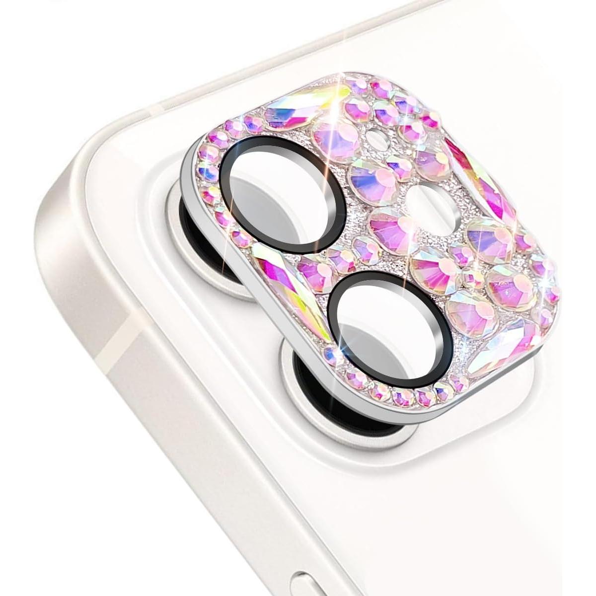 Protector de Lente de Cámara Brillante Cavdycidy para iPhone