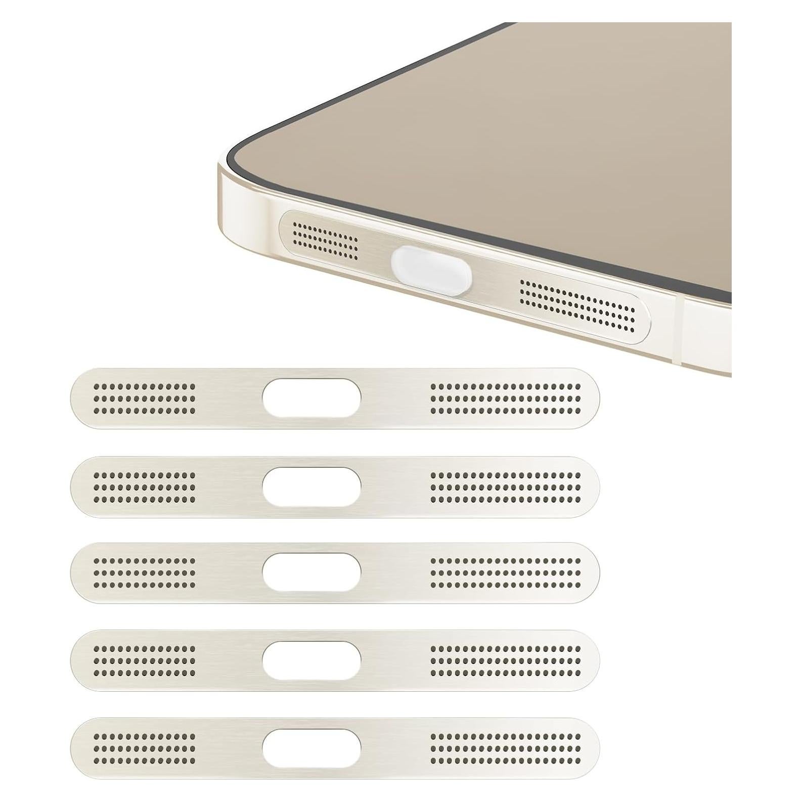 Tapones Antipolvo MysticHome para iPhone 16/17 Pro - 5 Piezas