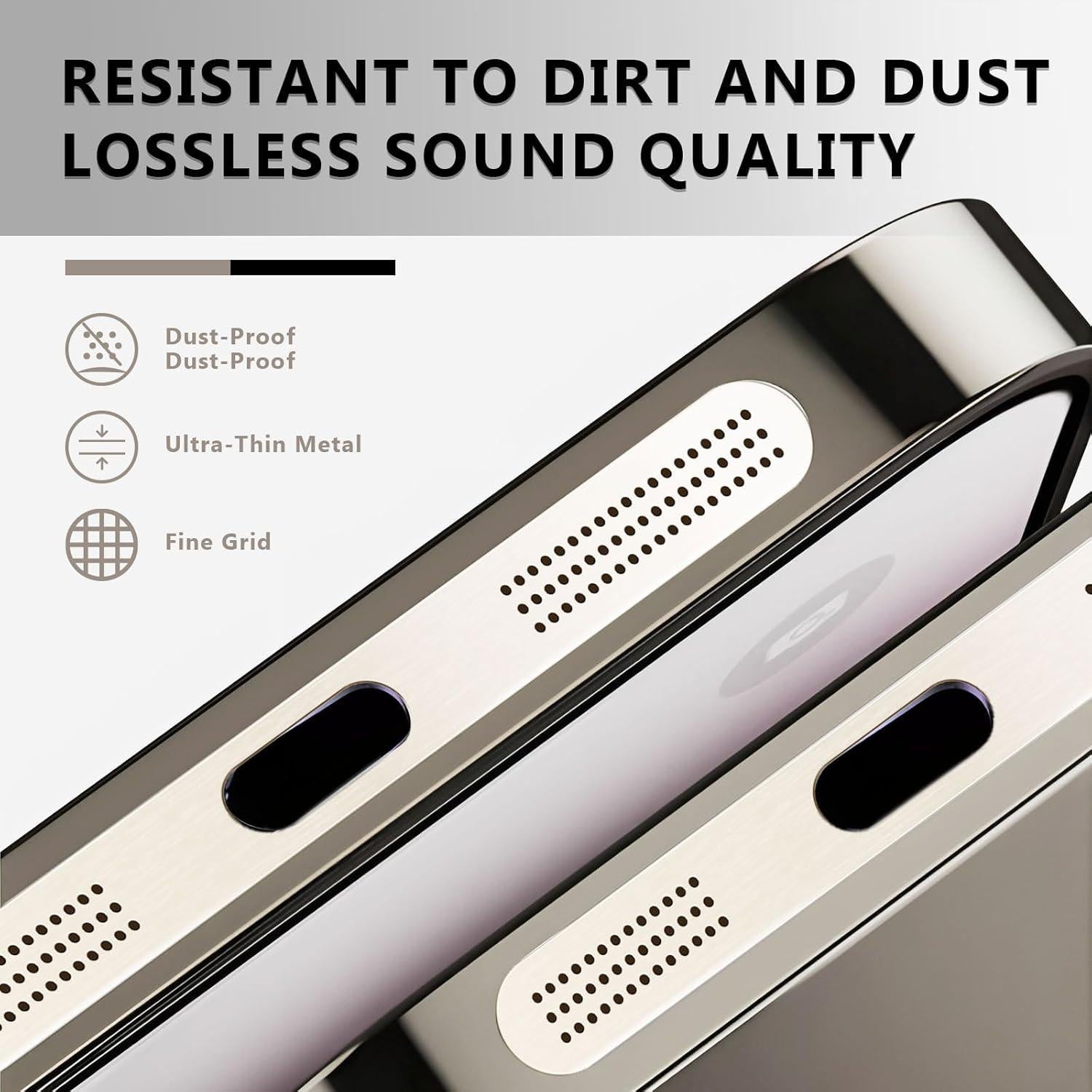 Tapones Antipolvo MysticHome para iPhone 16/17 Pro - 5 Piezas