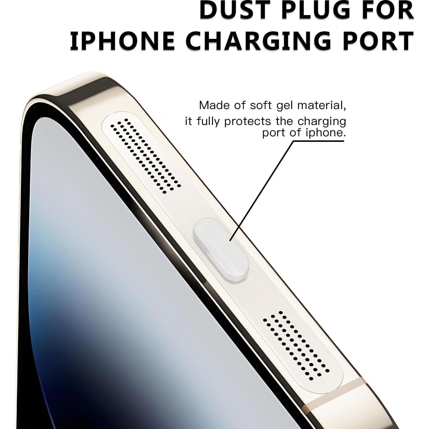 Tapones Antipolvo MysticHome para iPhone 16/17 Pro - 5 Piezas