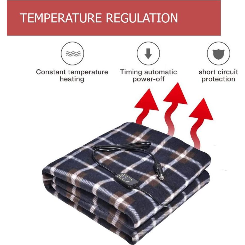 Manta Térmica 12V Amazingforless con Controlador y Temporizador