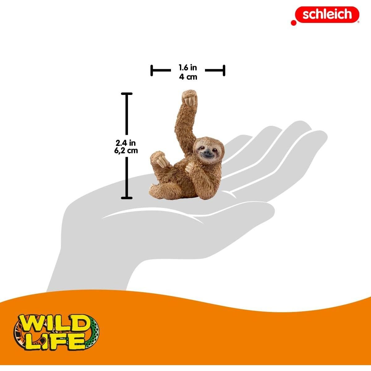 Figura de Juguete Perezoso Schleich Vida Salvaje 4x6 cm