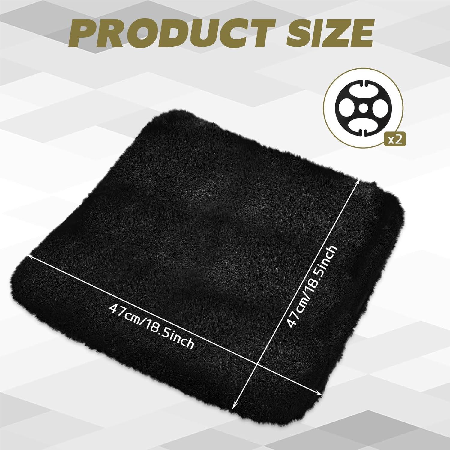 Cojín de Asiento de Coche Wuyaoyao de Lana Sintética 47x47cm